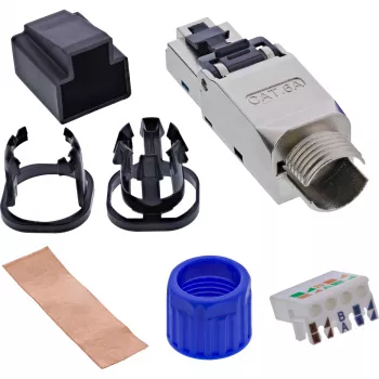 Netwerkkabel InLine 76204D RJ-45 / LSA stekker recht 8,5 mm
