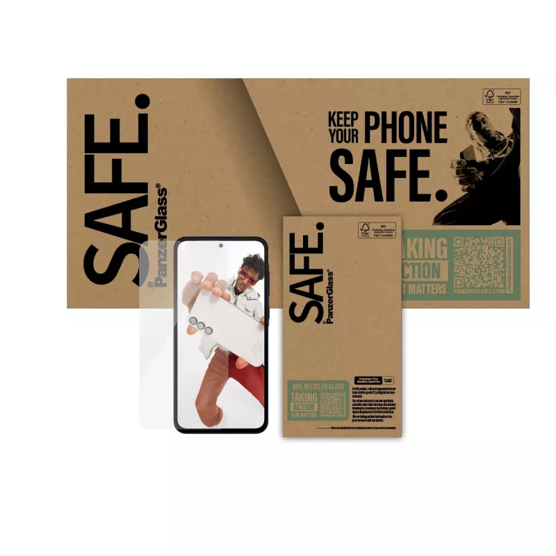 PanzerGlass SAFE. by ® beeldschermbescherming Samsung Galaxy A56 5G | Ultra-Wide Fit
