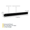 StarTech.com 1U High-density Brush Strip kabelmanagementpaneel, betrouwbare horizontale stalen kabelgeleiding voor datacenters