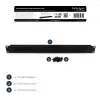 StarTech.com 1U High-density Brush Strip kabelmanagementpaneel, betrouwbare horizontale stalen kabelgeleiding voor datacenters