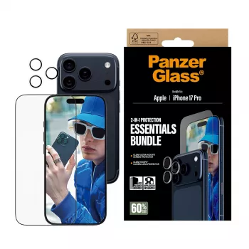 PanzerGlass 2-in-1 Essentials bundel iPhone 17 Pro kras- en stootvast