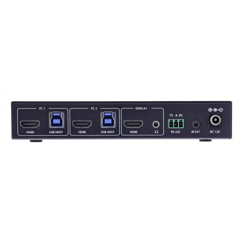 InLine 57885C KVM-switch, 2-poorts, HDMI, 8K@60Hz, USB 3.2, met IR en RS-232