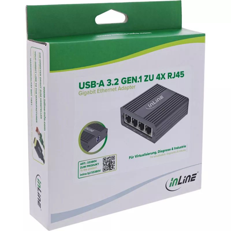 InLine 33380V netwerkkaart Ethernet 1000 Mbit/s
