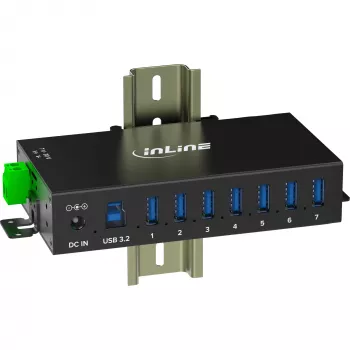 InLine 35396B interface-hub USB 3.2 Gen 1 (3.1 Gen 1) Type-B 5000 Mbit/s zwart