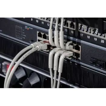 Digitus CAT 6A F-FTP buigbare patchkabel koper 1,5m grijs