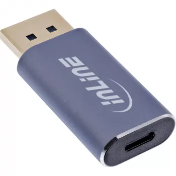 InLine 64107I videokabel-adapter USB Type-C DisplayPort grijs