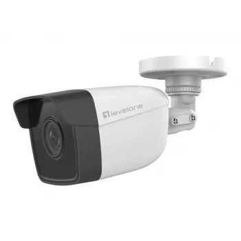 LevelOne GEMINI vaste IP-camera, 2 megapixel, H.265, 802.3af PoE, IR-LED's, binnen/buiten
