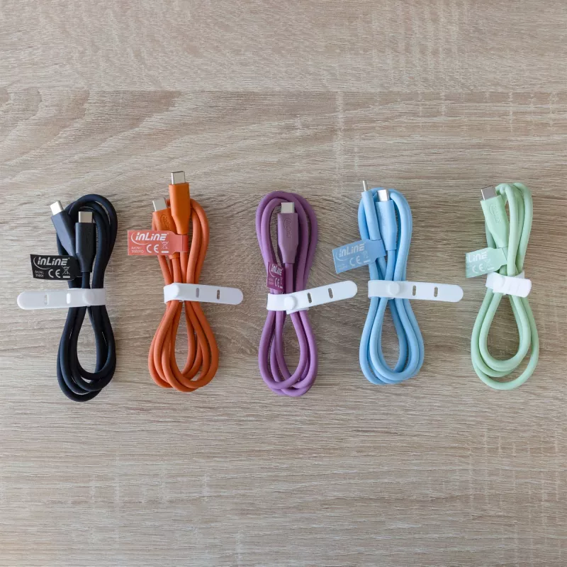 USB-kabel InLine 35891P 1m USB C violet USB 2.0 0,48 Gbit/s
