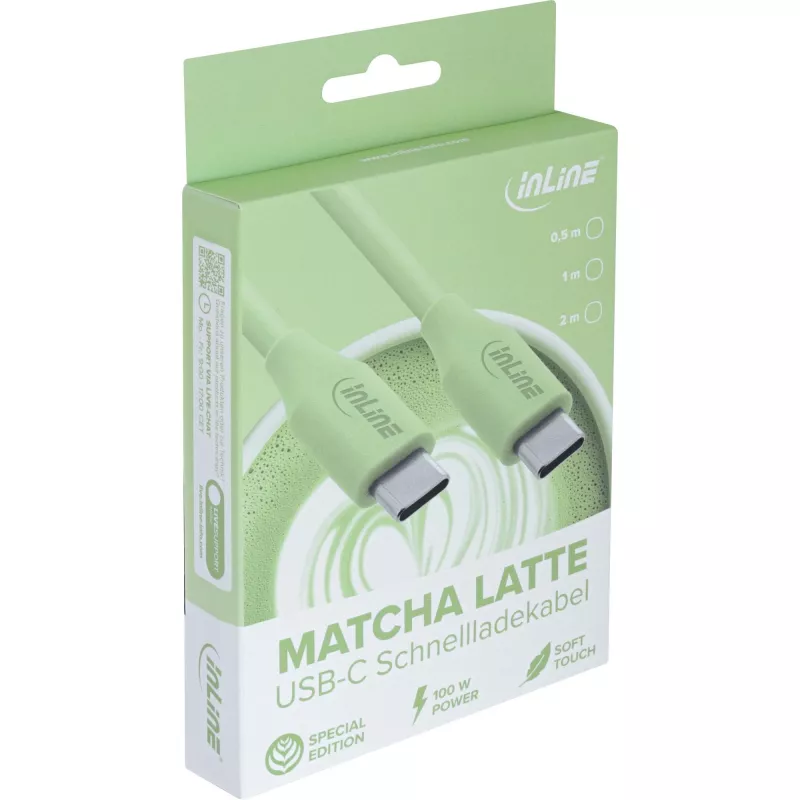InLine 35895G USB-kabel USB 2.0 0,5 m USB-C groen