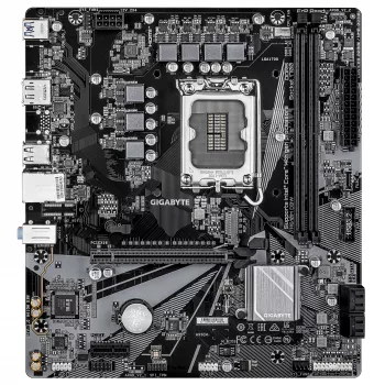 Moederbord GIGABYTE H610M D3W LGA1700 voor Intel-CPU's van de 12e–14e generatie, 5+1+1 VRM, DDR5 tot 5600 MHz, 128 GB, PCIe 3.0 M.2, 1 GbE, USB 3.2 Gen1