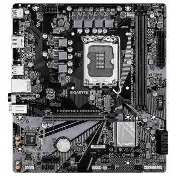 GIGABYTE H610M D3W WIFI6 moederbord – ondersteunt Intel Core CPU's van de 14e generatie, 5+1+1 fasen VRM, tot 5600 MHz DDR4, 1x PCIe 3.0 M.2, Wi-Fi 6, 1GbE LAN, USB 3.2 Gen 1