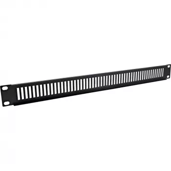 InLine 19 inch geperforeerde blindplaat, 2HE, RAL 9005 zwart