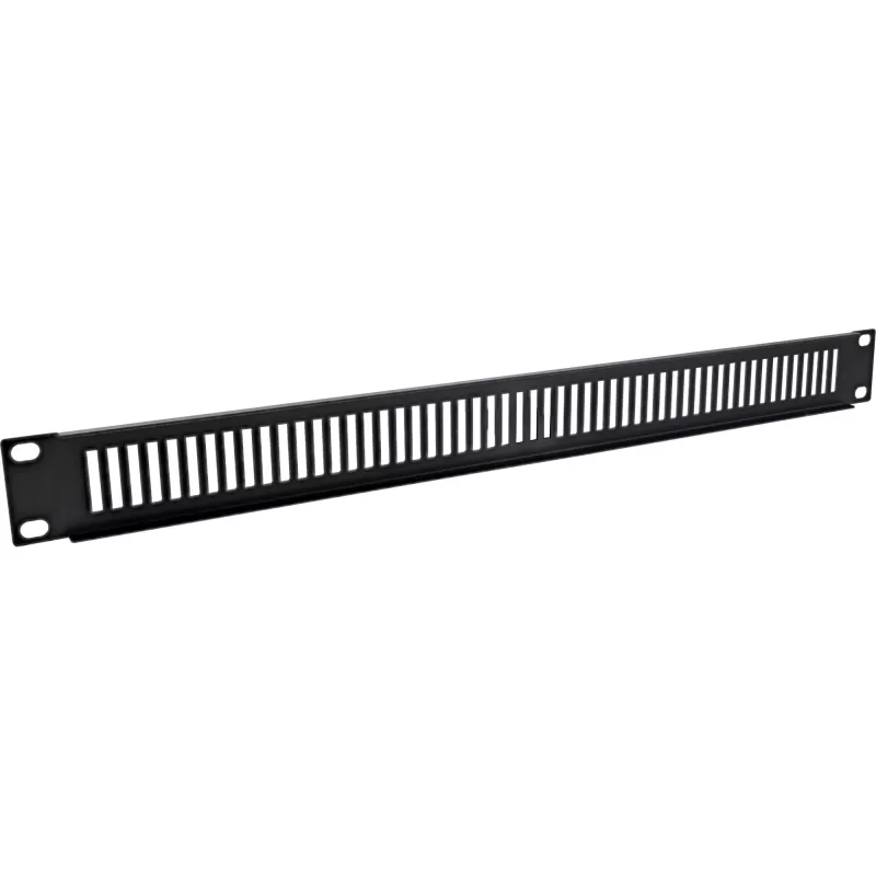 InLine 19 inch geperforeerde blindplaat, 2HE, RAL 9005 zwart