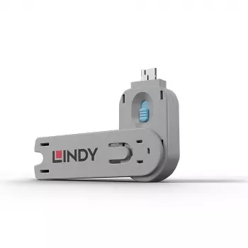 Port-Blocker-sleutel Lindy USB Type-A Port Blocker Key Blauw