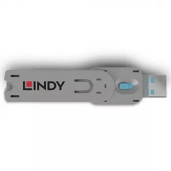 Port-Blocker-sleutel Lindy USB Type-A Port Blocker Key Blauw