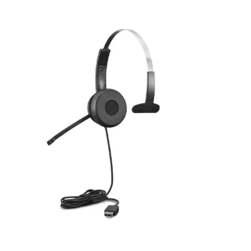 Lenovo 100 mono-headset bedraad hoofdband office/callcenter USB Type-A zwart
