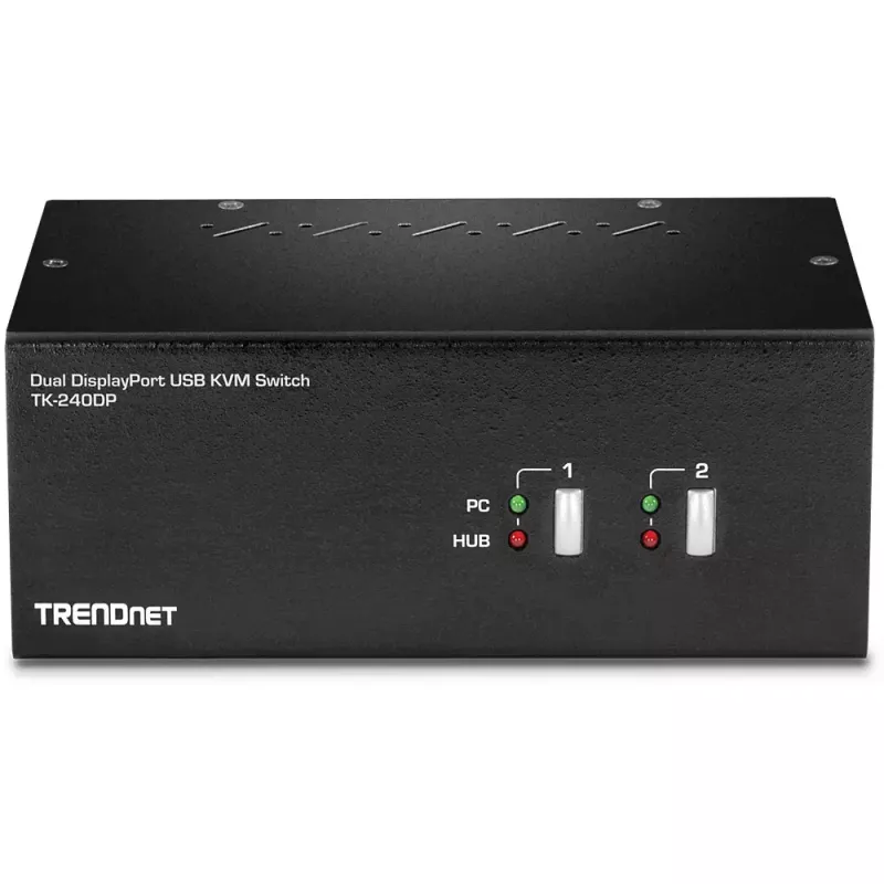 KVM-switch Trendnet TK-240DP zwart