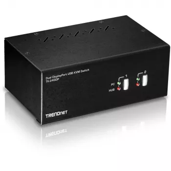 KVM-switch Trendnet TK-240DP zwart