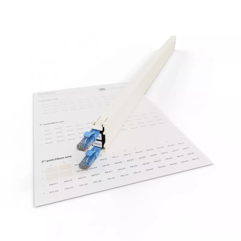 Patchpanel-accessoire Patchbox PONEIDLABEL — papieren etiketten voor patchpanels (PONEIDLABEL)