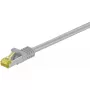 Netwerk-patchkabel GOOBAY RJ45 CAT6A S/FTP (PiMF) 500 MHz met CAT7-ruwkabel, grijs, 10 m