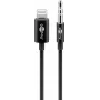 Audio-verbindingskabel Goobay Apple Lightning naar 3,5 mm 1 m zwart