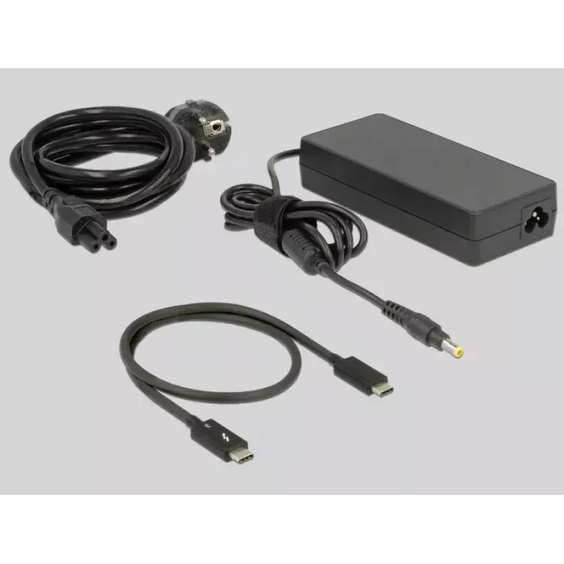 Laptop dock DeLOCK 87725 bedraad Thunderbolt 3 zwart zilver