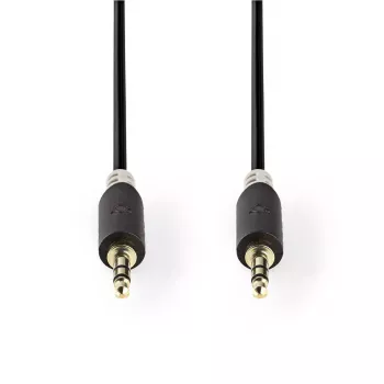 Audiokabel Nedis CABW22000AT20 2 m 3,5 mm koperbekleed aluminium