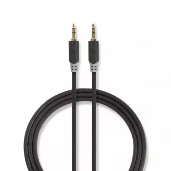 Audiokabel Nedis CABW22000AT20 2 m 3,5 mm koperbekleed aluminium