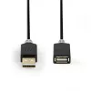 USB-kabel Nedis CCBW60010AT20 2 m USB 2.0 USB A antraciet