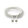 USB-kabel Nedis CCTB60700AL20 2m USB C aluminium USB 2.0