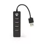 USB-hub Nedis UHUBU2420BK USB 2.0 480 Mbit/s zwart