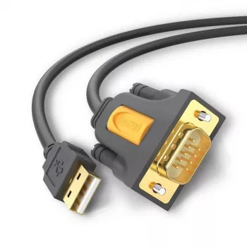 Ugreen 20210 seriële kabel zwart 1 m USB 2.0 RS-232