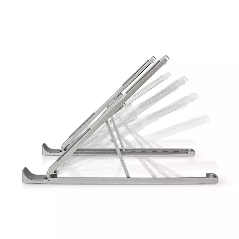 Laptopstandaard Nedis NBSTND100SI aluminium 43,2 cm in hoogte verstelbaar