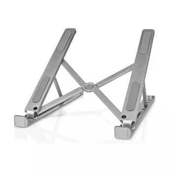 Laptopstandaard Nedis NBSTND100SI aluminium 43,2 cm in hoogte verstelbaar