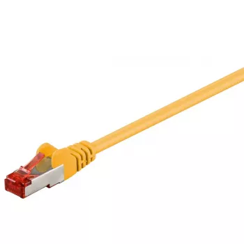 Ethernet-patchkabel GOOBAY CAT6 S/FTP (PiMF), 1 m, geel, RJ-45–RJ-45