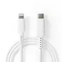 Lightning-kabel Nedis CCGW39650WT10 1m wit USB C