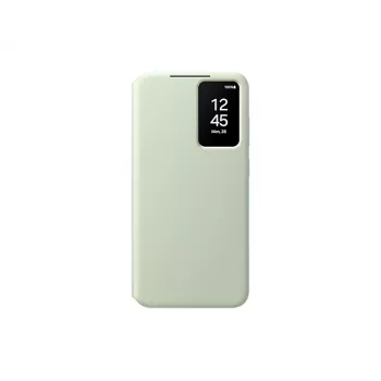 Wallet hoesje Samsung Galaxy S24+ groen monochromatisch