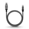 Goobay kabeladapter USB A RJ-45 15m zwart zilver