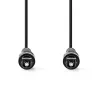 Nedis CAGL25000BK10 audiokabel 1 m TOSLINK zwart