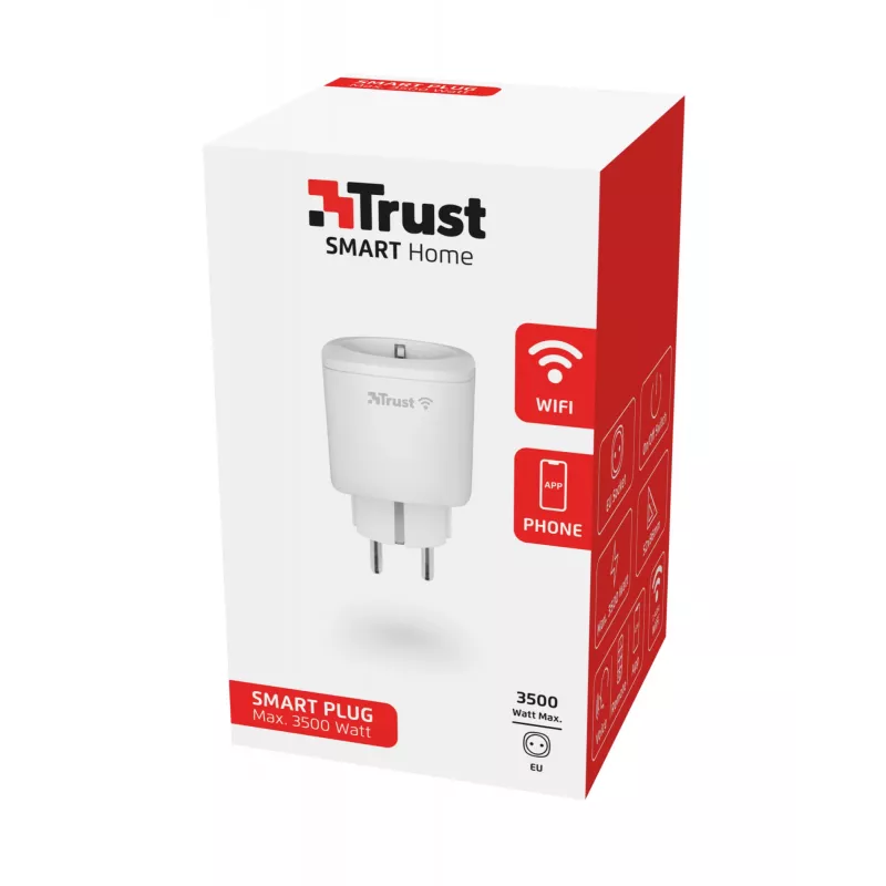 Slimme stekkerdoos Trust 71289 3000 W wit binnen draadloos Wi-Fi