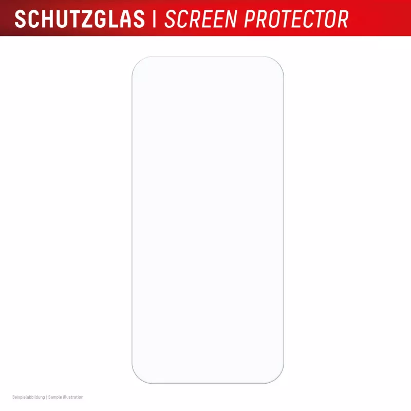 Displex displayschermfolie (10H) voor Apple iPhone 15 Plus/15 Pro Max/16 Plus, Eco-montageframe, krasvast