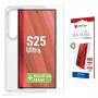 Displex displayschermfolie + hoesje voor Samsung Galaxy S25 Ultra, Eco-montageframe, krasvast