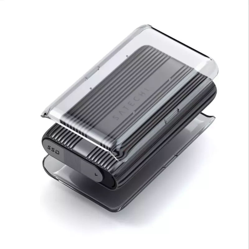 SSD-behuizing Satechi USB4 NVMe SSD Pro 4 TB 40 Gbit/s grijs transparant