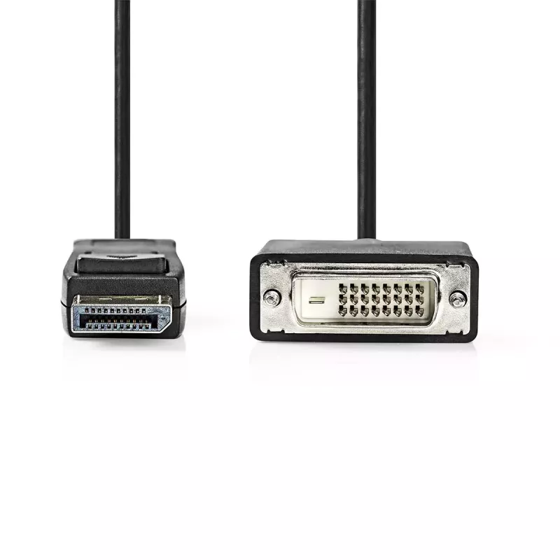 Videokabel-adapter Nedis CCGL37200BK20 2 m DisplayPort naar DVI-D zwart
