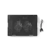 Laptop-koelpad Nedis NBCR200BK 2 ventilatoren 14 cm zwart