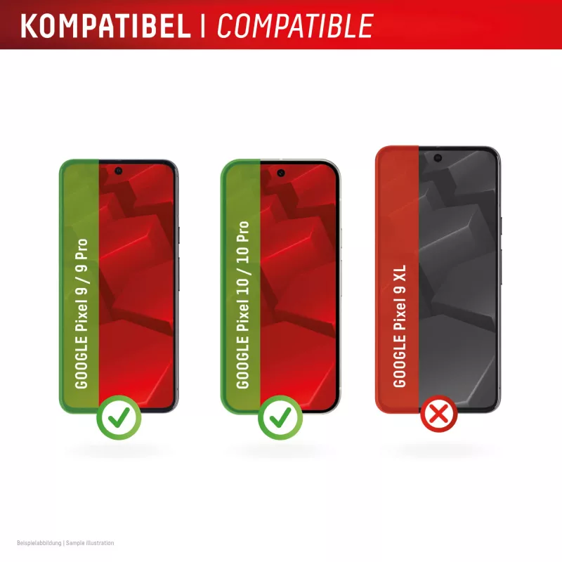 Displex displayschermfolie (10H) voor Google Pixel 9, Pixel 9 Pro, Pixel 10, Pixel 10 Pro, Eco-montageframe, krasvast
