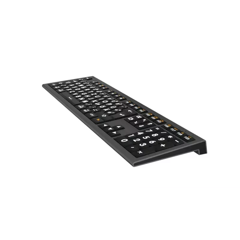 Logickeyboard LKB-LPWB-A2M-DE toetsenbord universeel USB QWERTZ Duits zwart