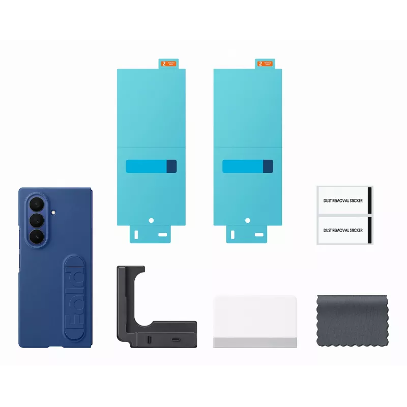 Beschermende siliconenhoes voor Samsung Galaxy Fold7 — blauw, model EF‑MF966CNEGWW