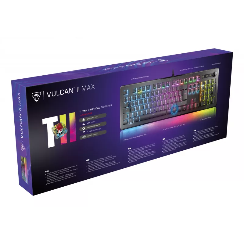 Turtle Beach Vulcan II Max toetsenbord gaming USB QWERTZ zwart