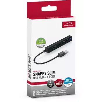 Hub SPEEDLINK SNAPPY slank 480 Mbit/s zwart